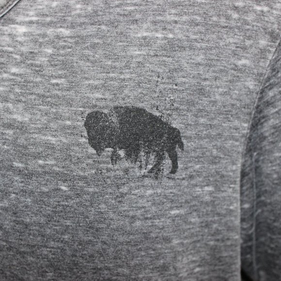 Buffalo David Bitton Burnout Gray T Shirt Men's Size XL - Picture 5 of 9